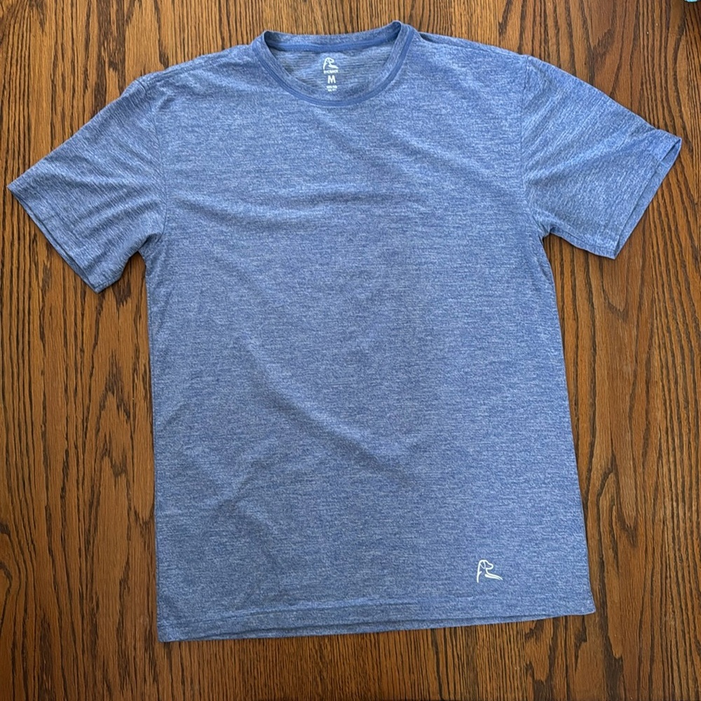 Men's Heathered Blue Short Sleeve Performance Tee
